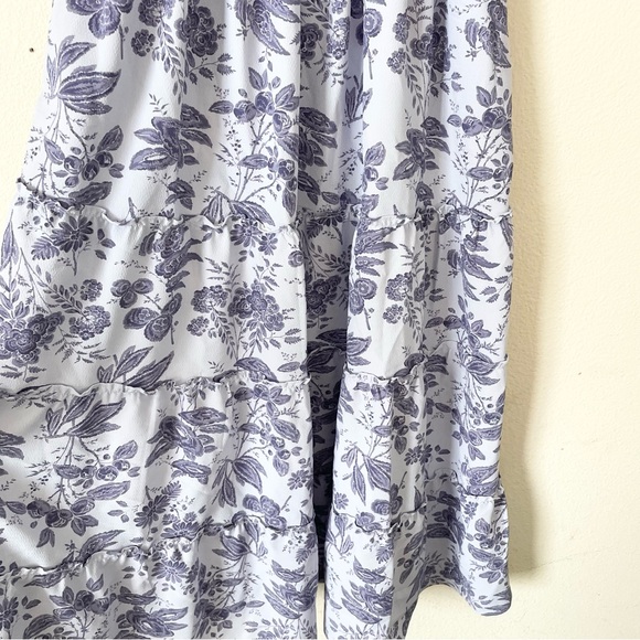 Hill House MEDIUM The Ellie nap midi dress in Lilac Tonal Floral color - Picture 4 of 7